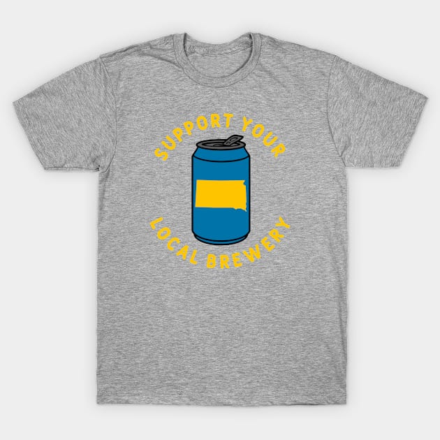 Support Your Local Brewery South Dakota T-Shirt by fearcity